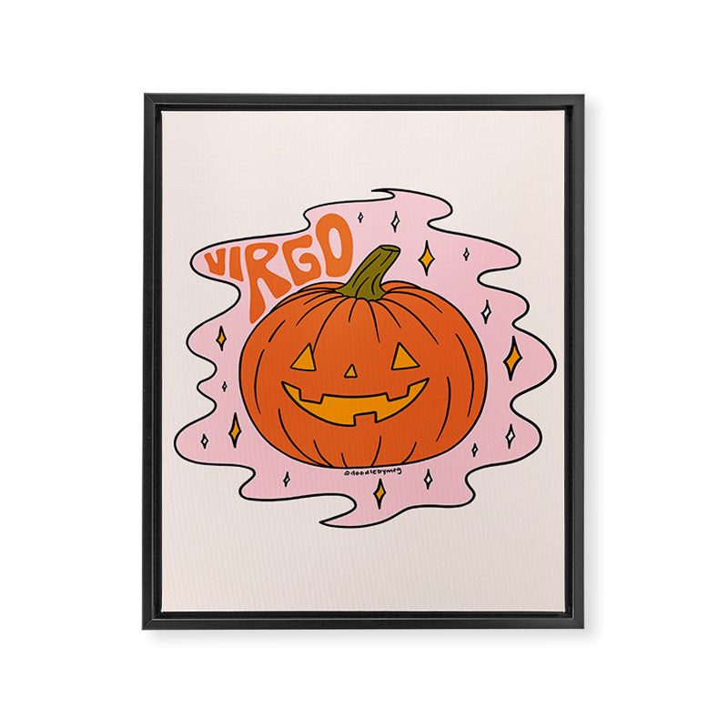 Virgo Jack O Lantern Framed Canvas Print Gallery Image 8
