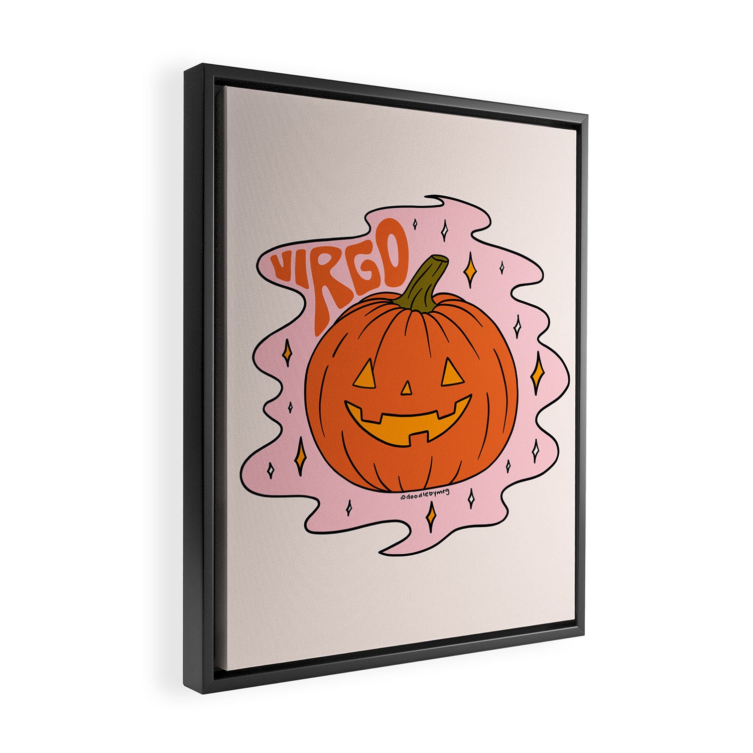 Virgo Jack O Lantern Framed Canvas Print Gallery Image 2