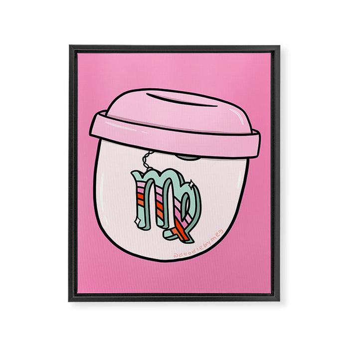 Virgo Keychain Framed Canvas Print Gallery Image 1