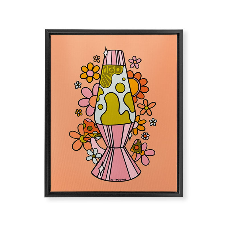 Virgo Lava Lamp Framed Canvas Print Gallery Image 8