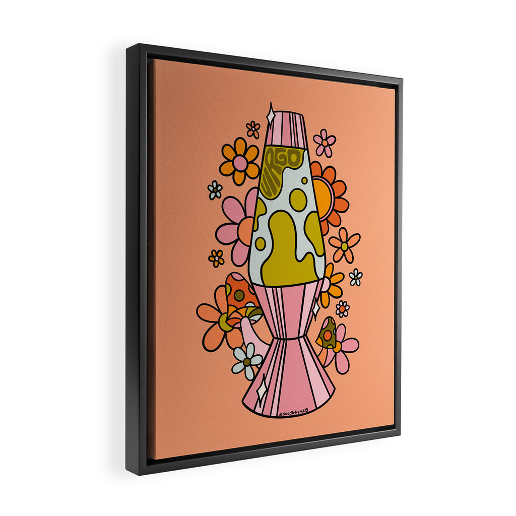 Virgo Lava Lamp Framed Canvas Print Gallery Image 2