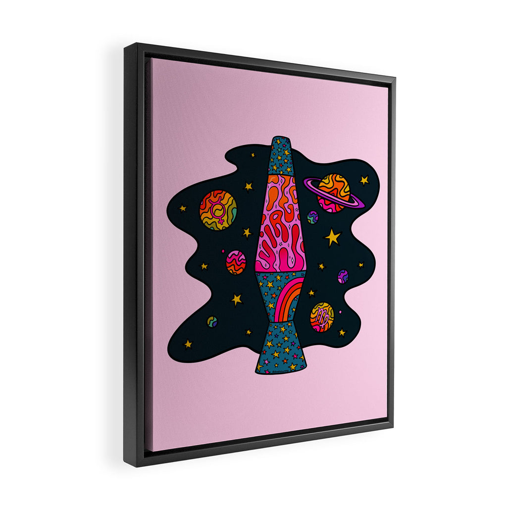 Virgo Lava Lamp Framed Canvas Print Gallery Image 2