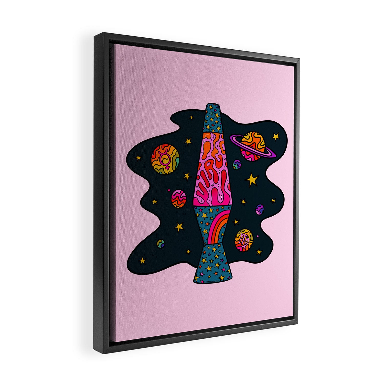 Virgo Lava Lamp Framed Canvas Print Gallery Image 2