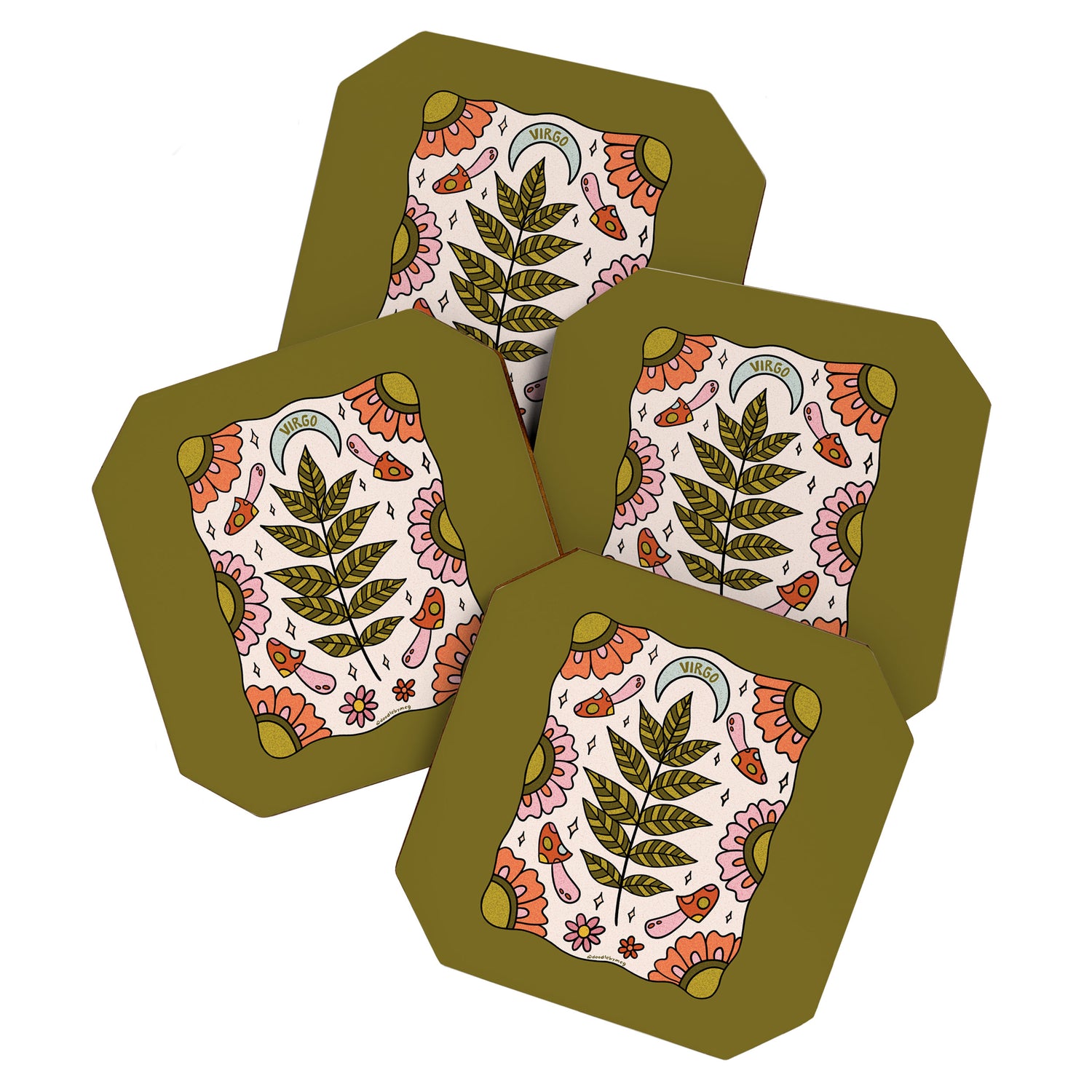 Virgo Leaf Coaster Gallery Image 1
