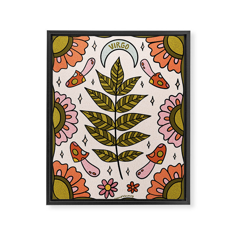 Virgo Leaf Framed Canvas Print Gallery Image 8