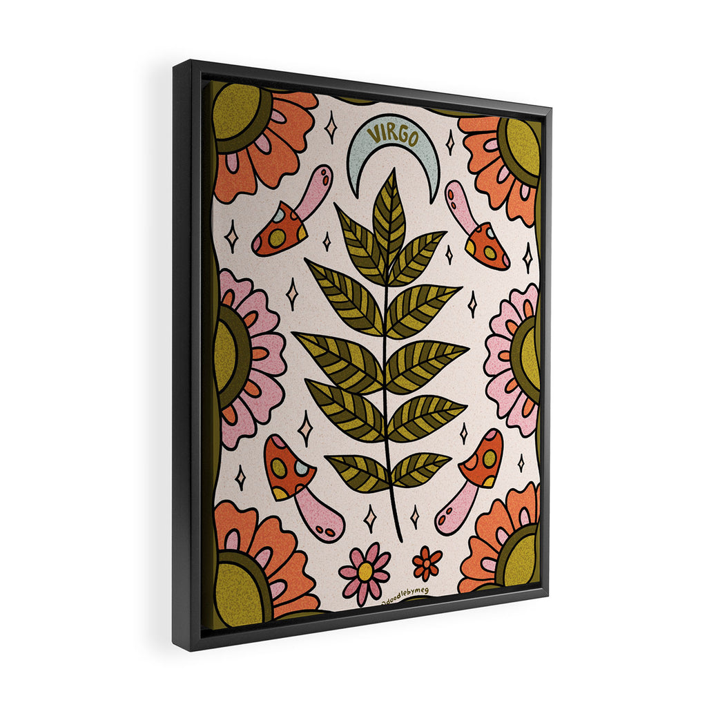 Virgo Leaf Framed Canvas Print Gallery Image 2
