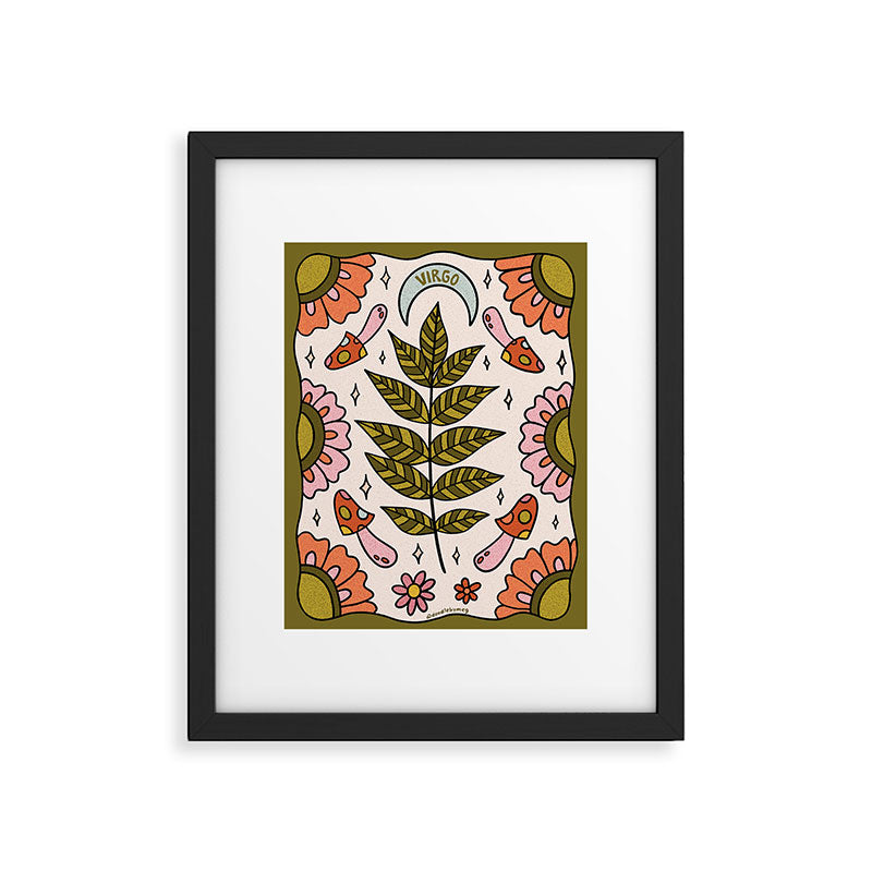 Virgo Leaf Framed Art Print Gallery Image 6