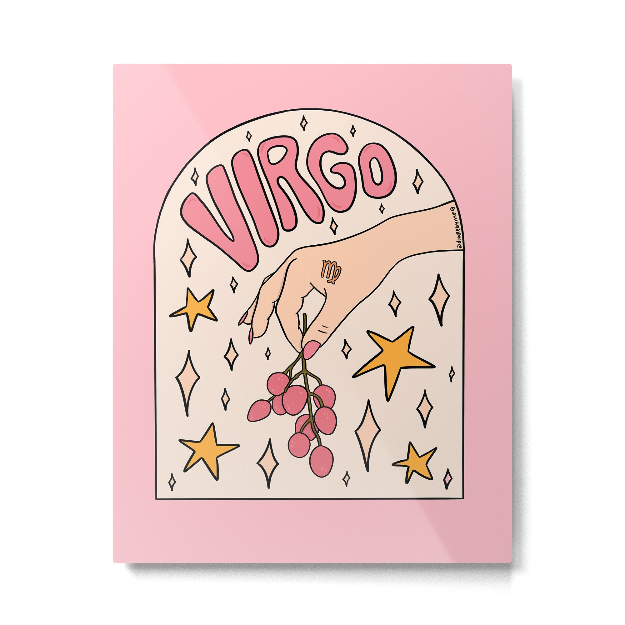 Virgo Lychee Metal Print Gallery Image 6