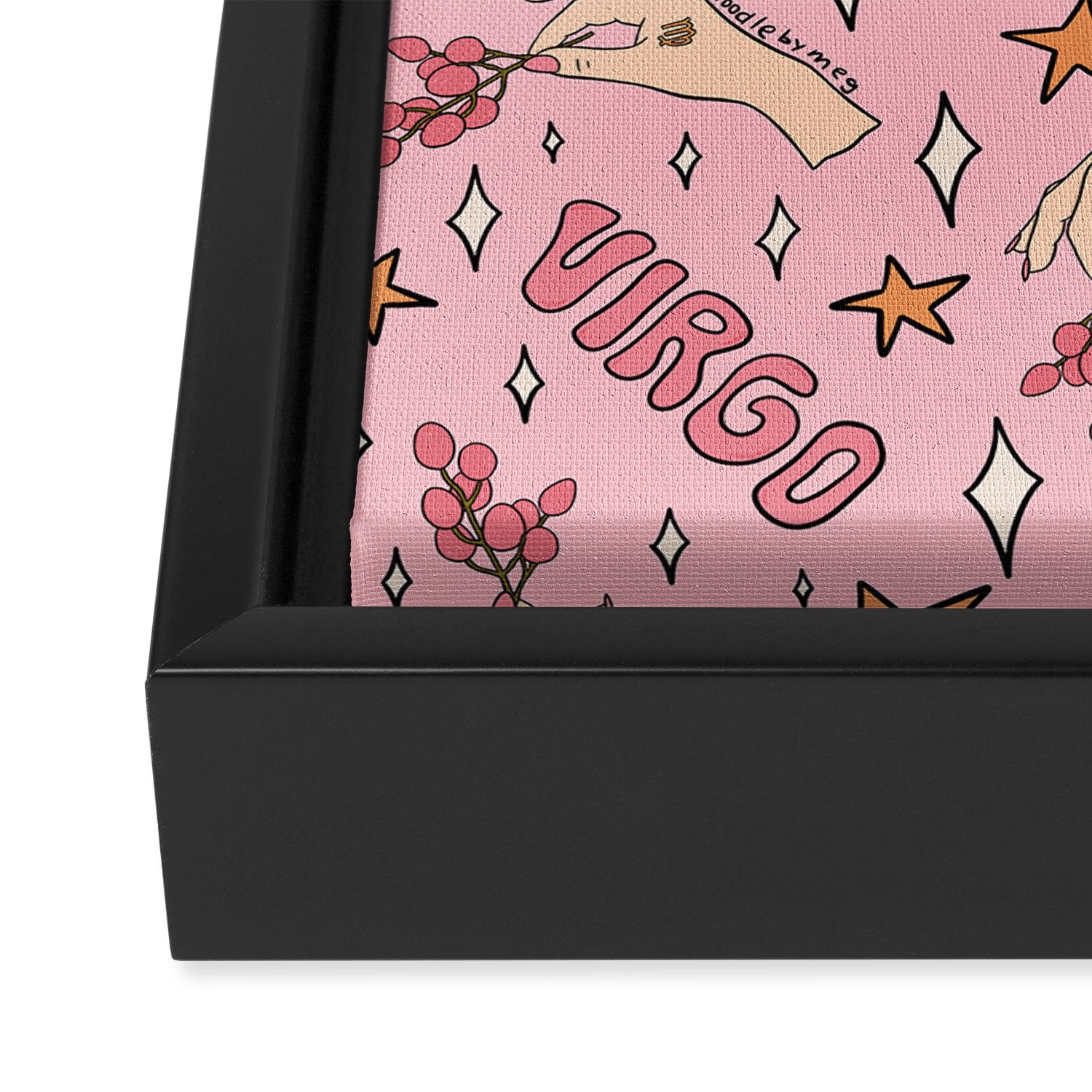 Virgo Lychee Print Framed Canvas Print Gallery Image 3