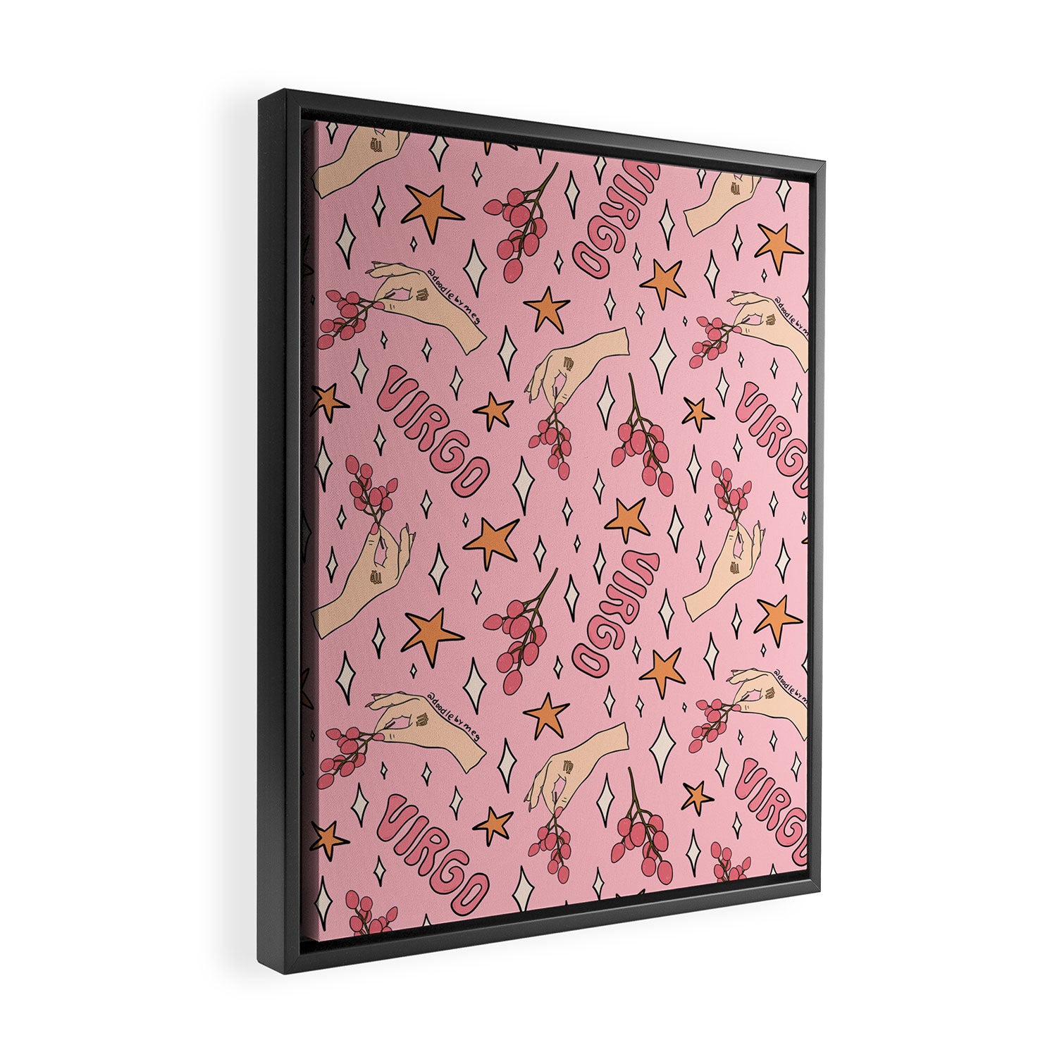 Virgo Lychee Print Framed Canvas Print Gallery Image 2