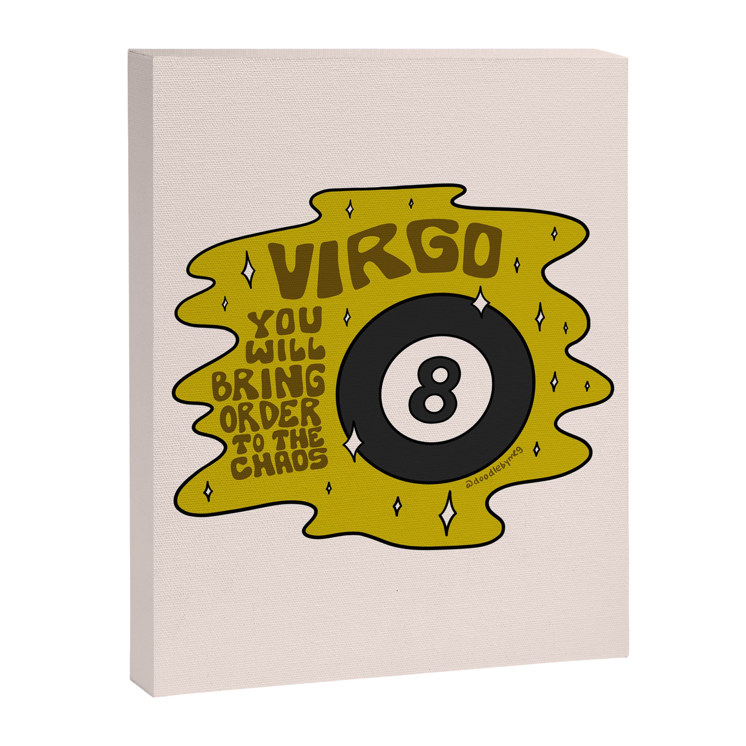 Virgo Magic 8 Ball Canvas Print Gallery Image 8
