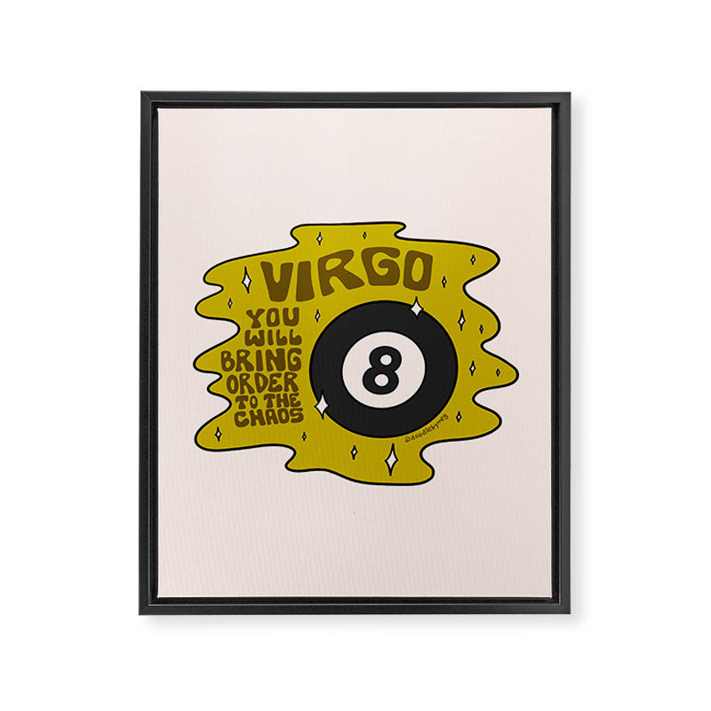 Virgo Magic 8 Ball Framed Canvas Print Gallery Image 8