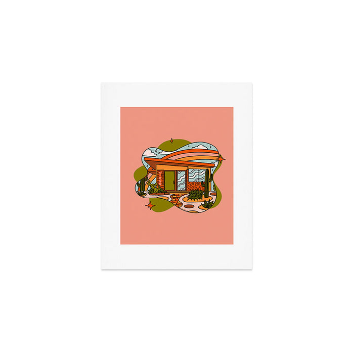 Virgo Mid Century House Art Print Gallery Image 1