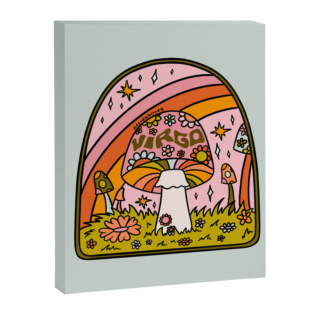 Virgo Mushroom Canvas Print Gallery Image 8