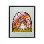 Virgo Mushroom Framed Canvas Print Gallery Image 8