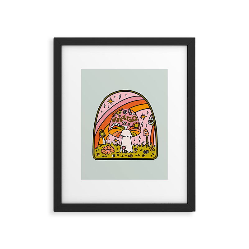 Virgo Mushroom Framed Art Print Gallery Image 6