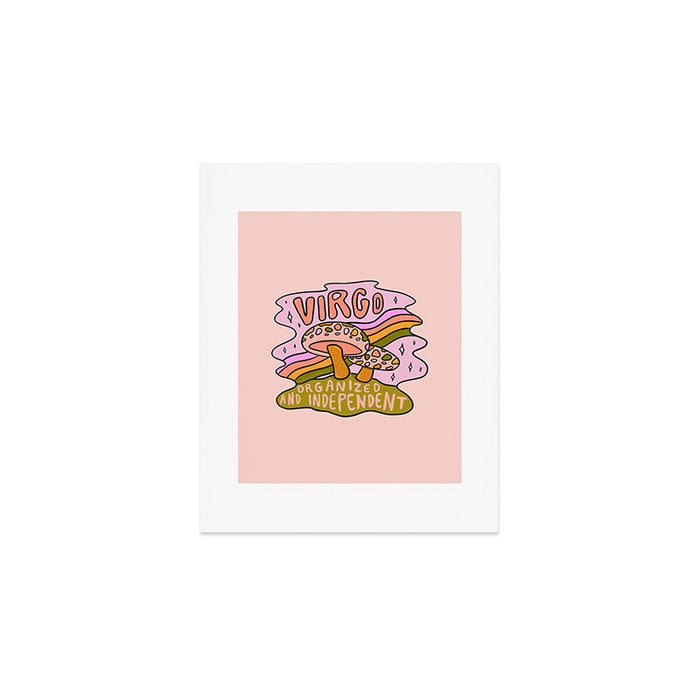 Virgo Mushroom Art Print Gallery Image 1