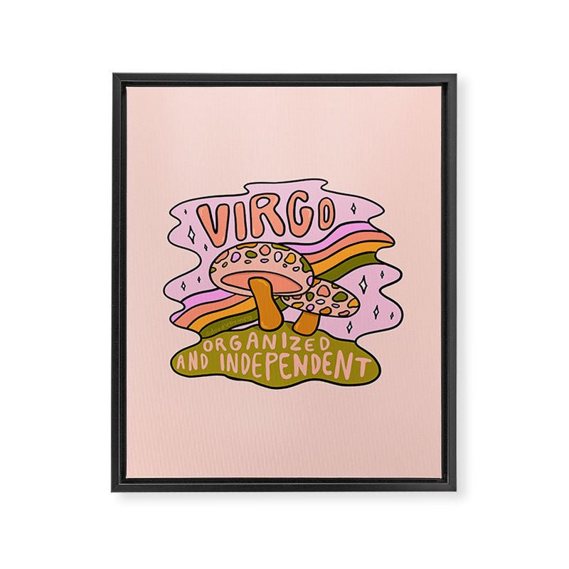 Virgo Mushroom Framed Canvas Print Gallery Image 8