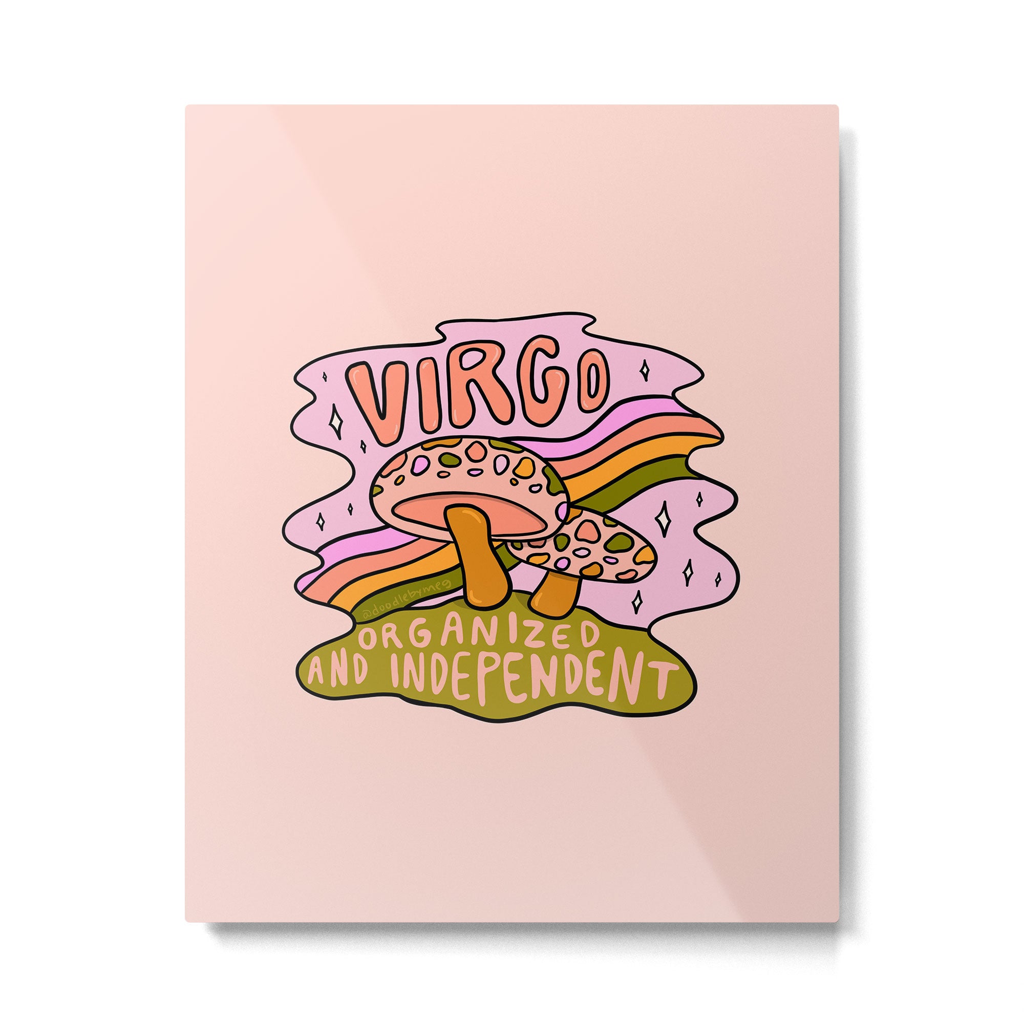 Virgo Mushroom Metal Print Gallery Image 6