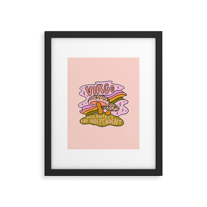 Virgo Mushroom Framed Art Print Gallery Image 1