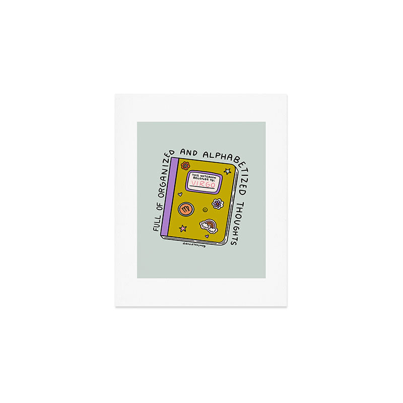 Virgo Notebook Art Print Gallery Image 1