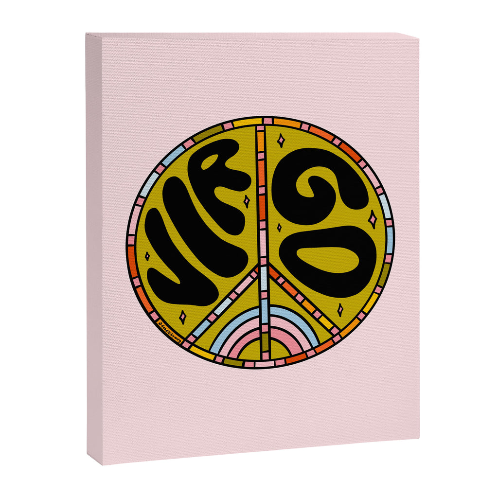 Virgo Peace Sign Canvas Print Gallery Image 8