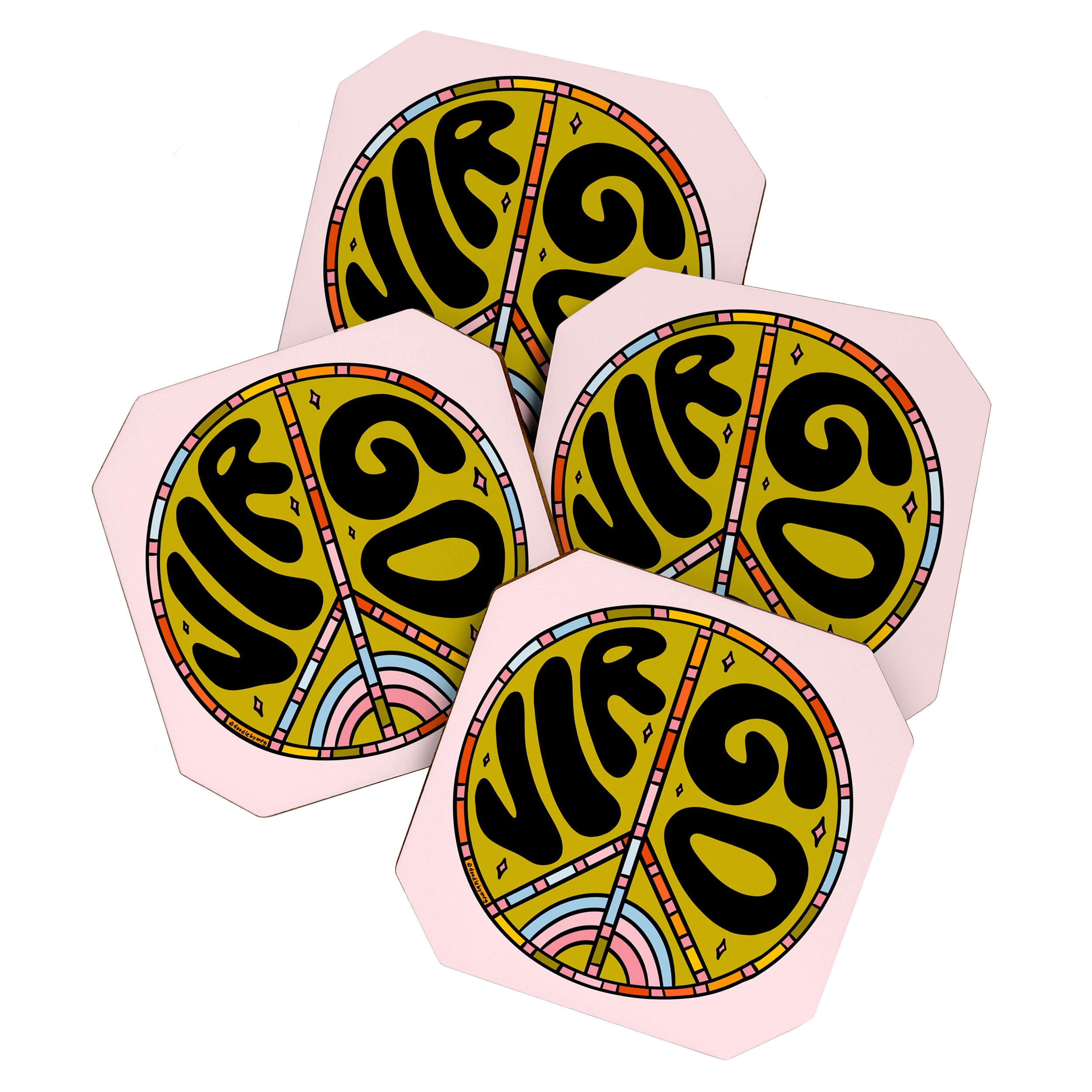 Virgo Peace Sign Coaster Gallery Image 1