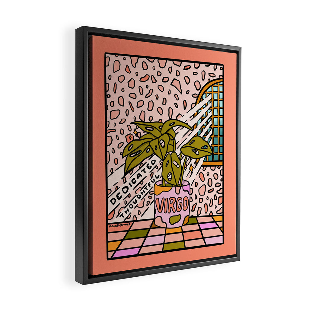 Virgo Plant Framed Canvas Print Gallery Image 2