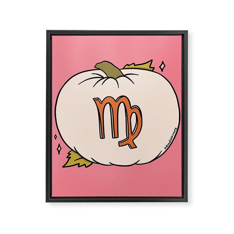 Virgo Pumpkin Framed Canvas Print Gallery Image 8