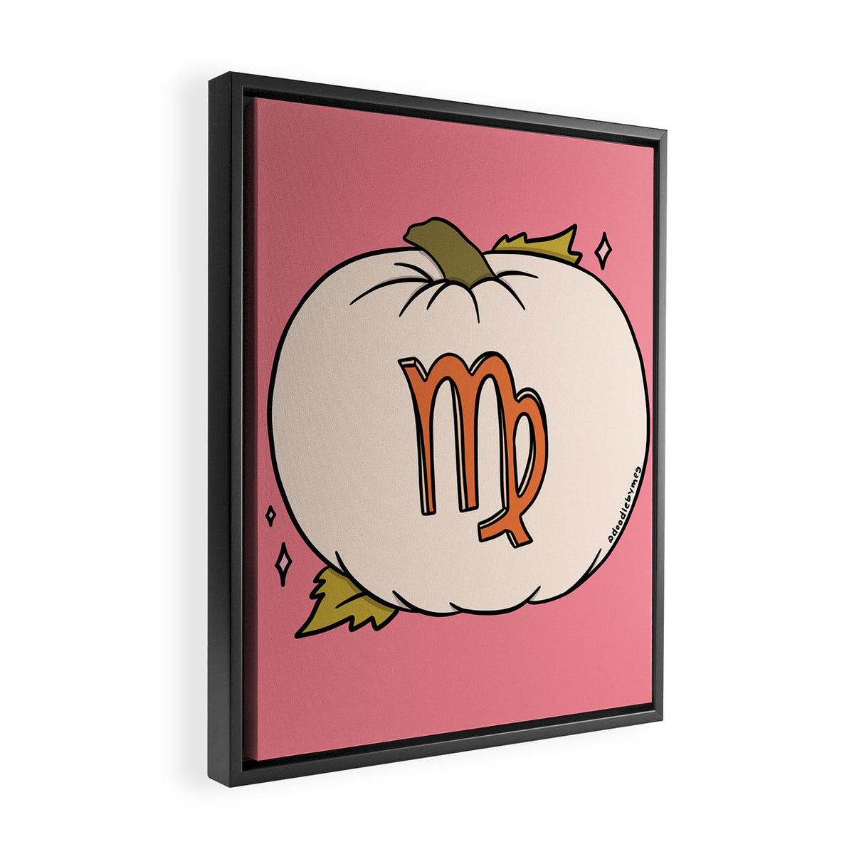 Virgo Pumpkin Framed Canvas Print Gallery Image 2