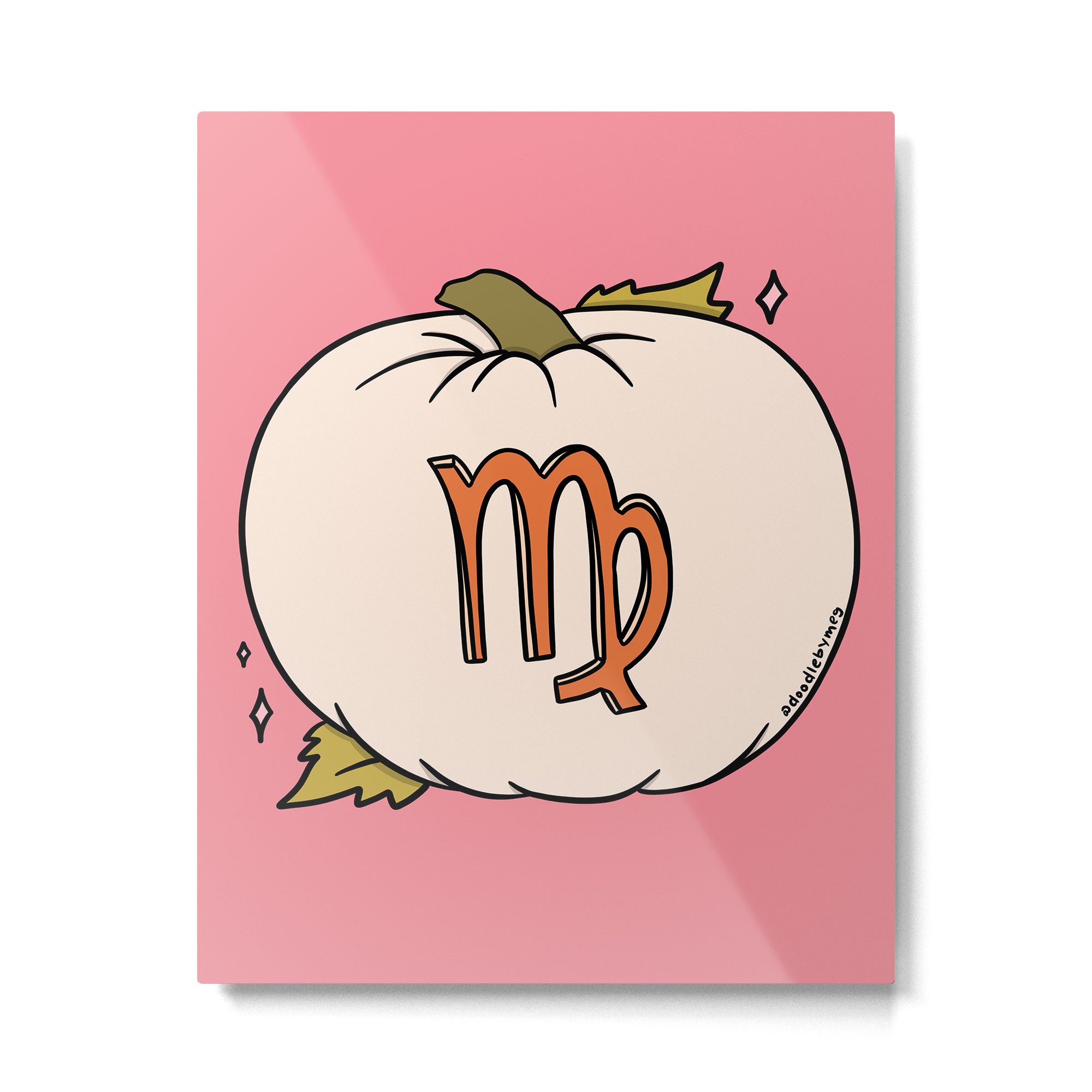 Virgo Pumpkin Metal Print Gallery Image 6