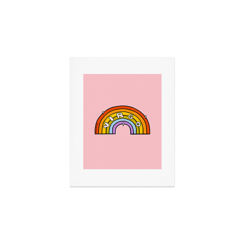 Virgo Rainbow Art Print Gallery Image 1
