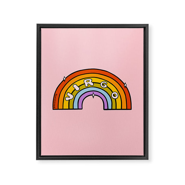 Virgo Rainbow Framed Canvas Print Gallery Image 1