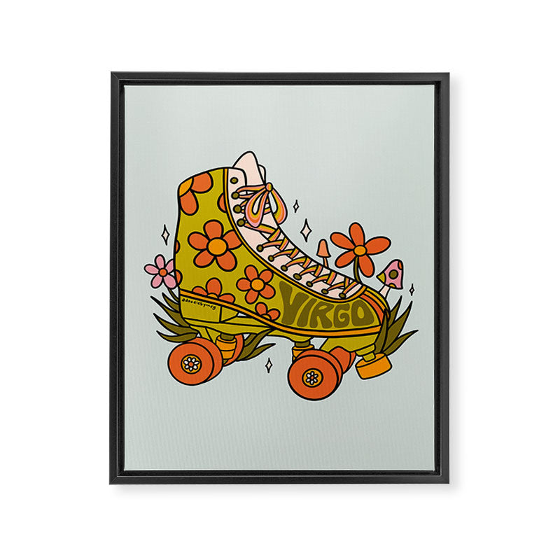 Virgo Roller Skate Framed Canvas Print Gallery Image 8