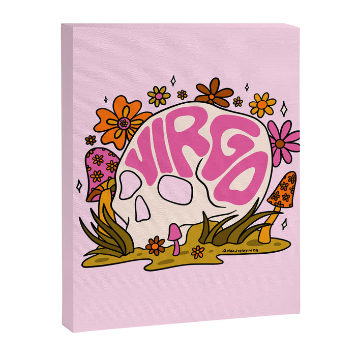 Virgo Skull Canvas Print Gallery Image 1