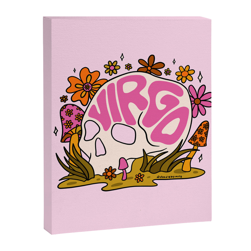 Virgo Skull Canvas Print Gallery Image 8