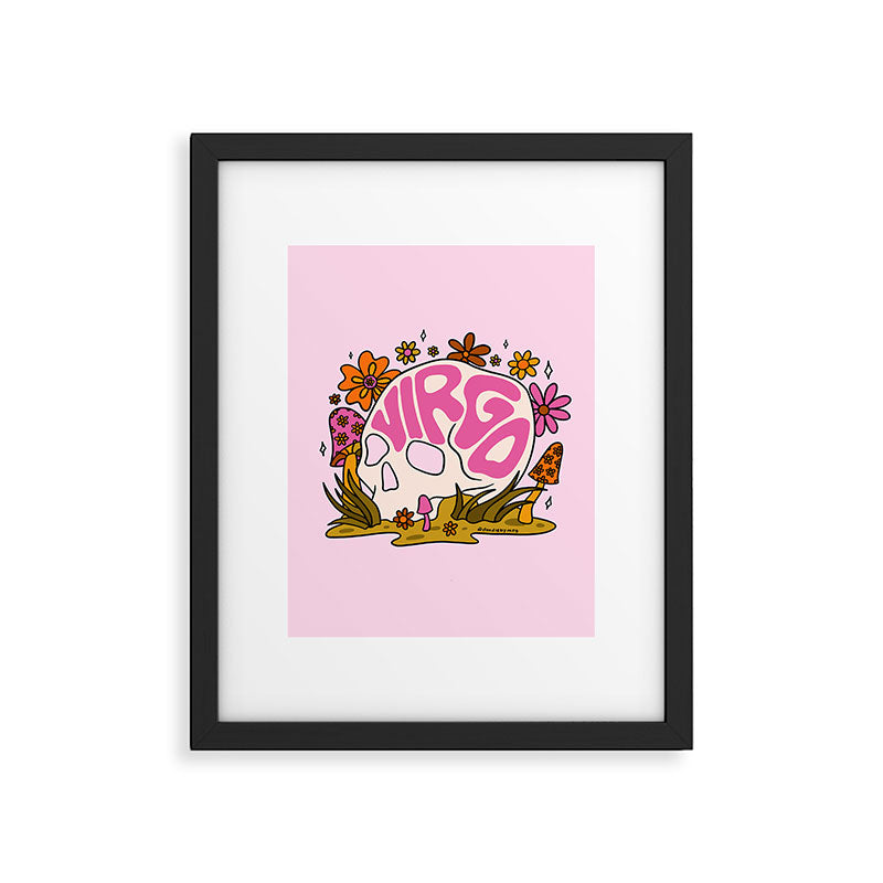 Virgo Skull Framed Art Print Gallery Image 6