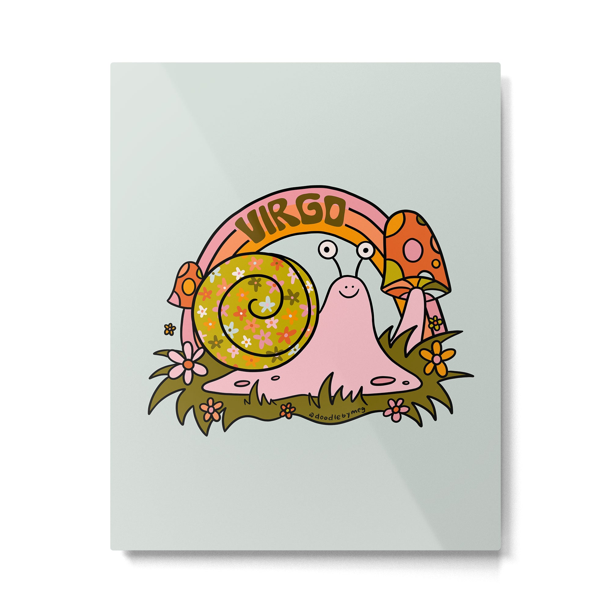 Virgo Snail Metal Print Gallery Image 6