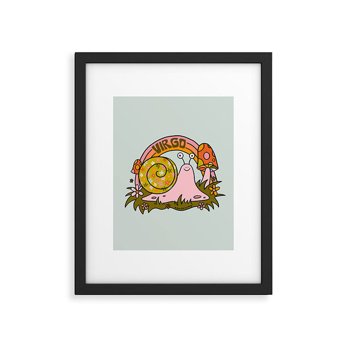 Virgo Snail Framed Art Print Gallery Image 1