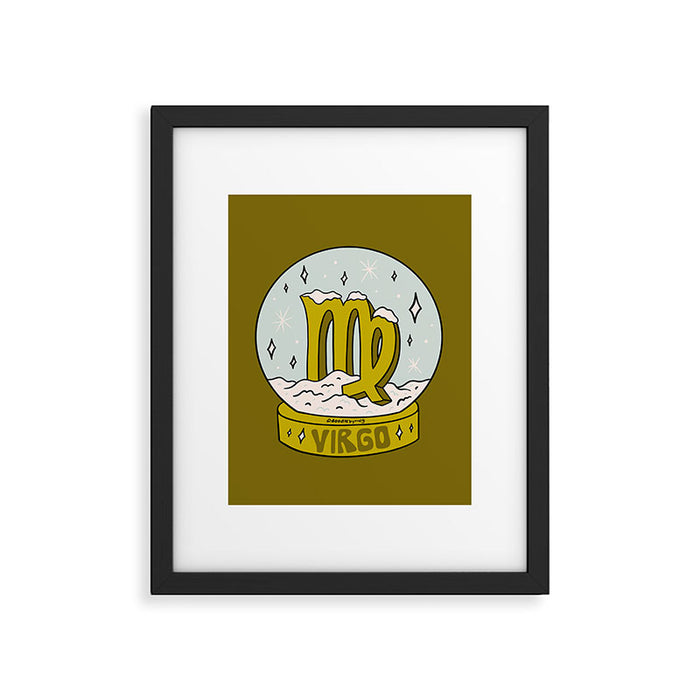 Virgo Snow Globe Framed Art Print Gallery Image 1