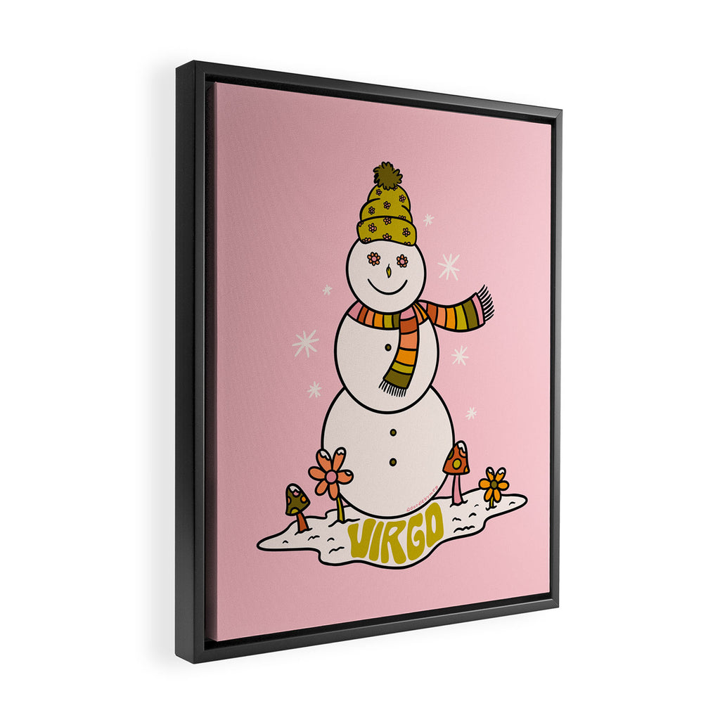 Virgo Snowman Framed Canvas Print Gallery Image 2