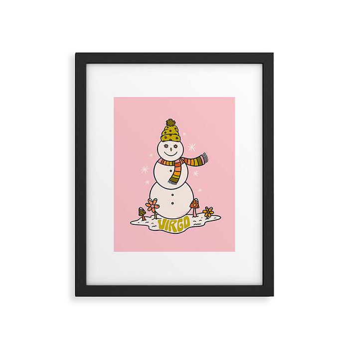 Virgo Snowman Framed Art Print Gallery Image 1