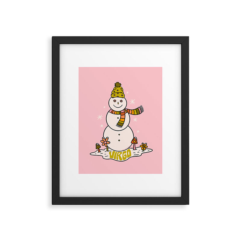 Virgo Snowman Framed Art Print Gallery Image 6