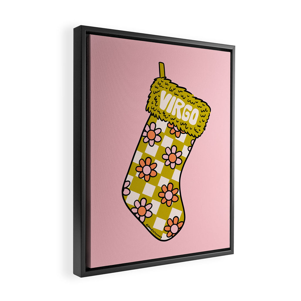 Virgo Stocking Framed Canvas Print Gallery Image 2