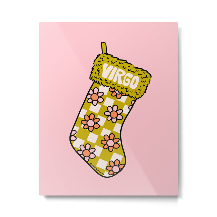 Virgo Stocking Metal Print Gallery Image 1