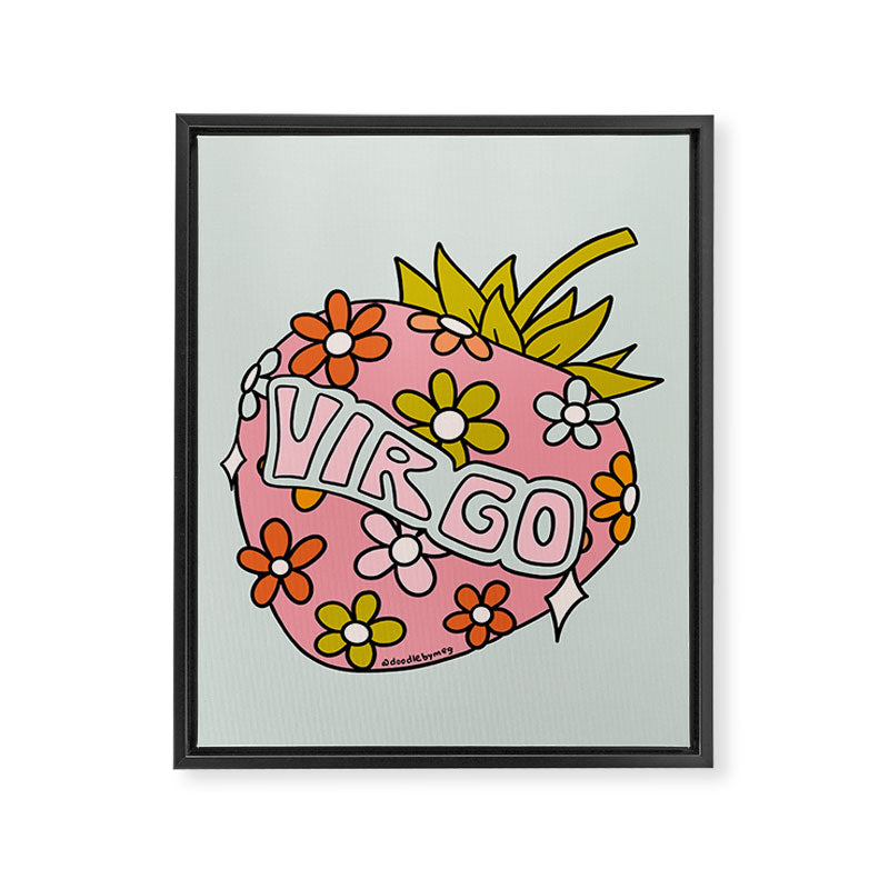 Virgo Strawberry Framed Canvas Print Gallery Image 8