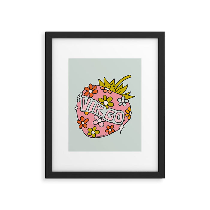 Virgo Strawberry Framed Art Print Gallery Image 1