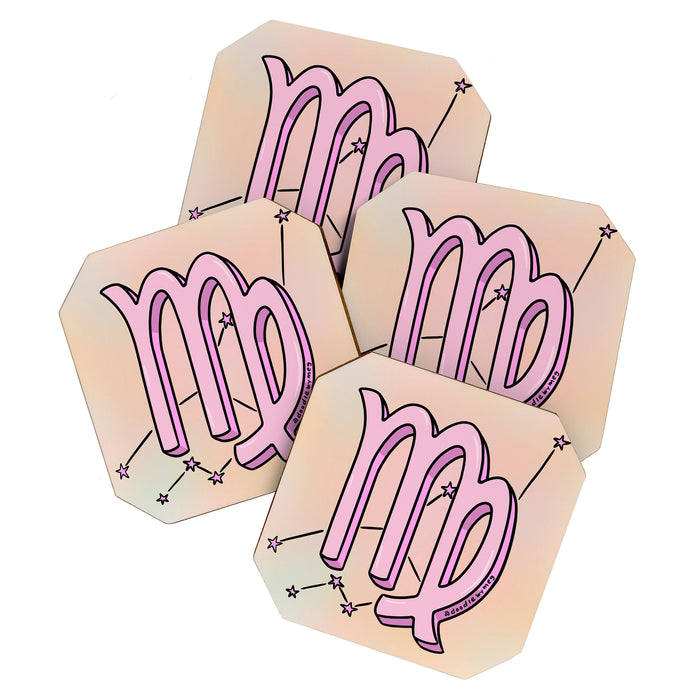 Virgo Symbol Coaster Gallery Image 1