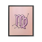 Virgo Symbol Framed Canvas Print Gallery Image 8