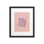 Virgo Symbol Framed Art Print Gallery Image 6